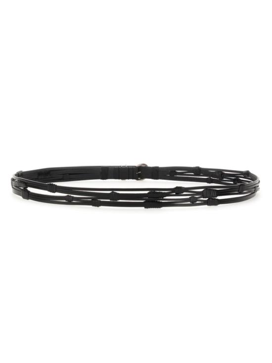  생로랑 가죽 벨트 737693 AABM21000 Grey - SAINT LAURENT