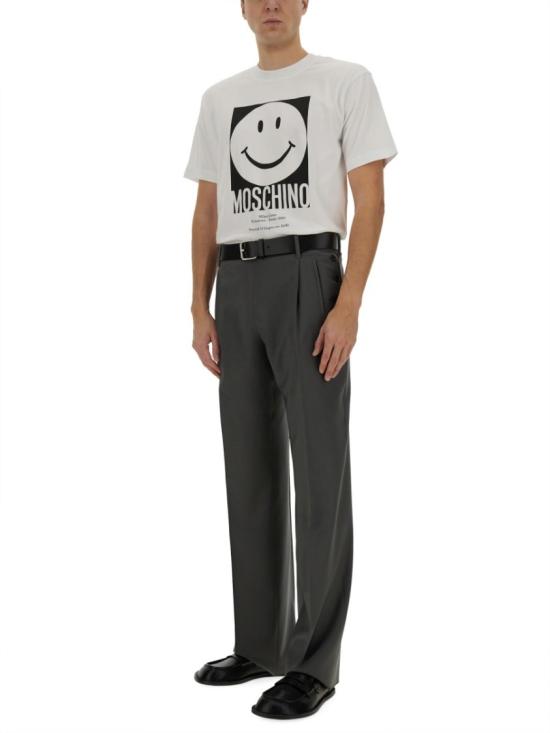 모스키노 반팔 티셔츠 07230241 1001 White - MOSCHINO