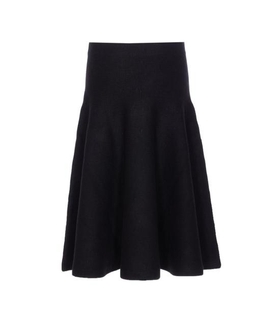 25FW 알라이아 스커트 AA9J2418K115B995 Black - ALAIA