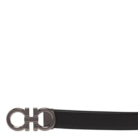 25FW 살바토레 페라가모 가죽 벨트 687611679710NERO Black - SALVATORE FERRAGAMO