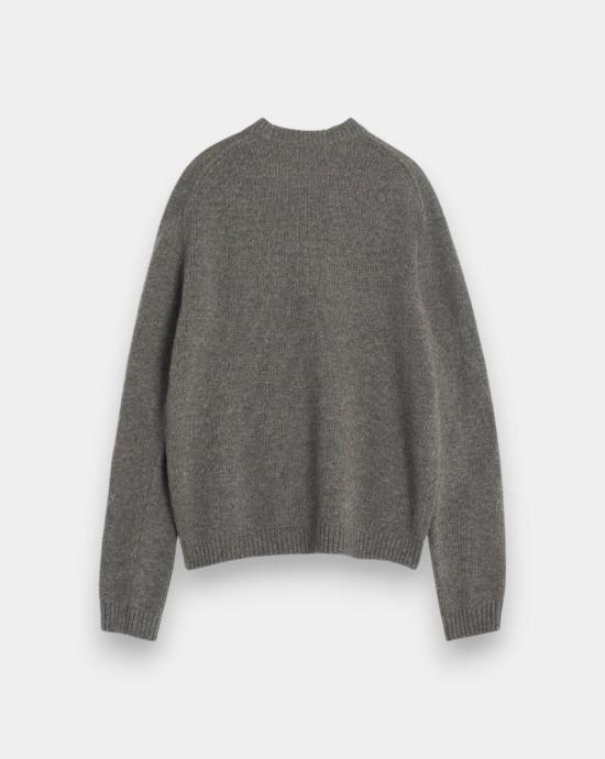 25FW 메종키츠네 스웨터 PM00806KH0002 H170 Dark grey melange - MAISON KITSUNE