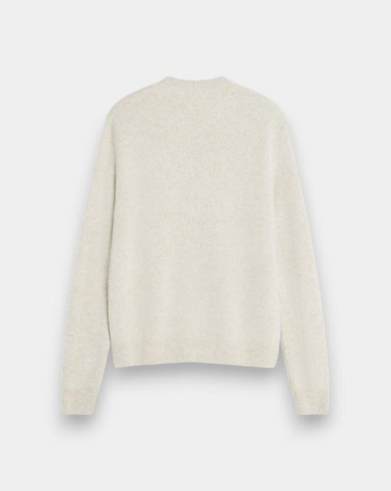 25FW 메종키츠네 폭스 헤드 밀라노 램스울 스웨터 PM00817KT1180 0335 Beige - MAISON KITSUNE