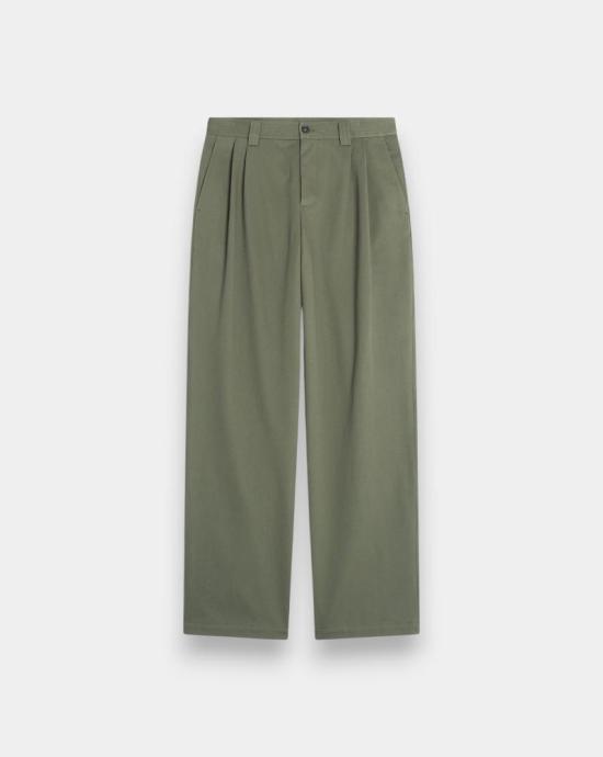 25FW 메종키츠네 스트레이트 팬츠 PM01125WW9043 0079 Dark khaki