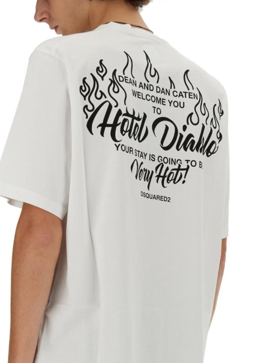  디스퀘어드2 반팔 티셔츠 S74GD1348 D20020100 White - DSQUARED2