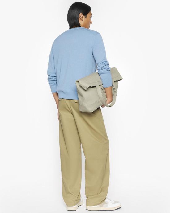 25FW 메종키츠네 스웨터 PM00801KT1181 0331 Blue - MAISON KITSUNE