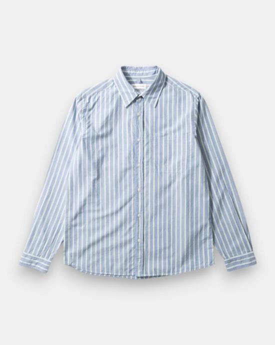 25FW 에드몬드 스튜디오 긴팔 셔츠 3251012540 PLAIN STEEL White