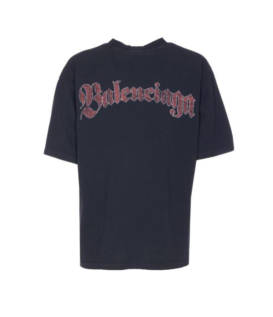 25FW 발렌시아가 반팔 티셔츠 764235TTVH41041 Black - BALENCIAGA