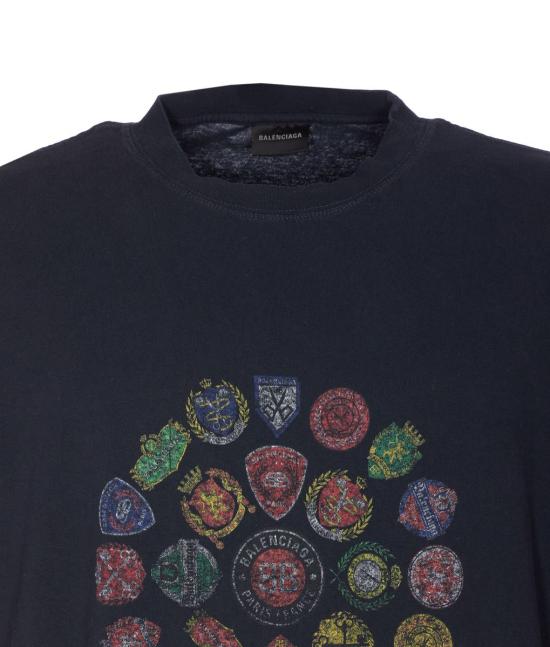 25FW 발렌시아가 반팔 티셔츠 764235TTVH41041 Black - BALENCIAGA