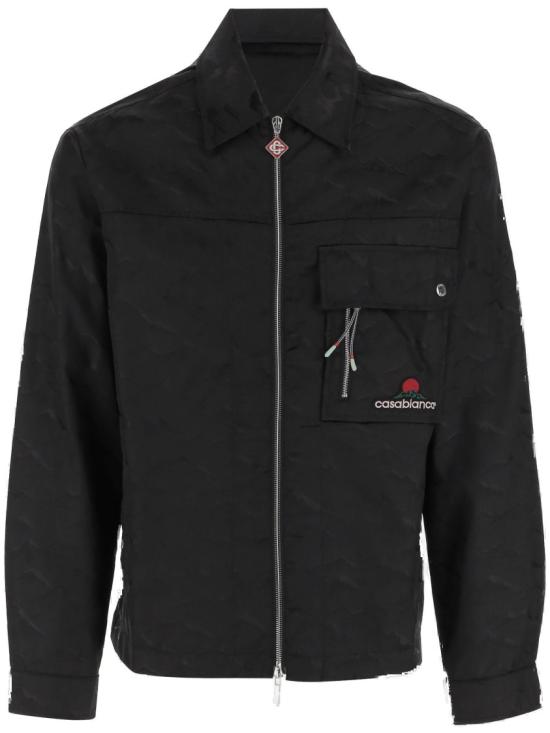 25FW 카사블랑카 봄버 자켓 MPF25SH18301 Black
