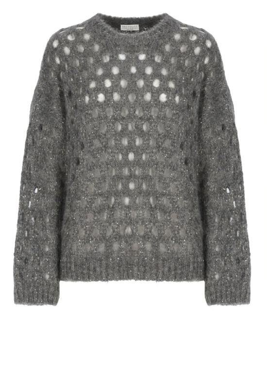 25FW 브루넬로 쿠치넬리 스웨터 MNA326500CGD77 GREY