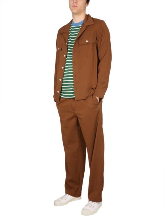  하울린 긴팔 셔츠 MAGICWORKSHIRT WALNUT Brown - HOWLIN