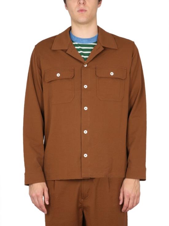 하울린 긴팔 셔츠 MAGICWORKSHIRT WALNUT Brown