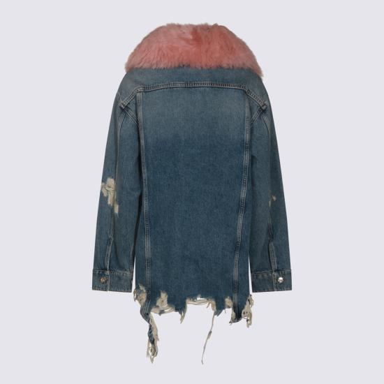 25FW 블루마린 데님 자켓 A522J211AC6C11 ICE BLU - BLUMARINE