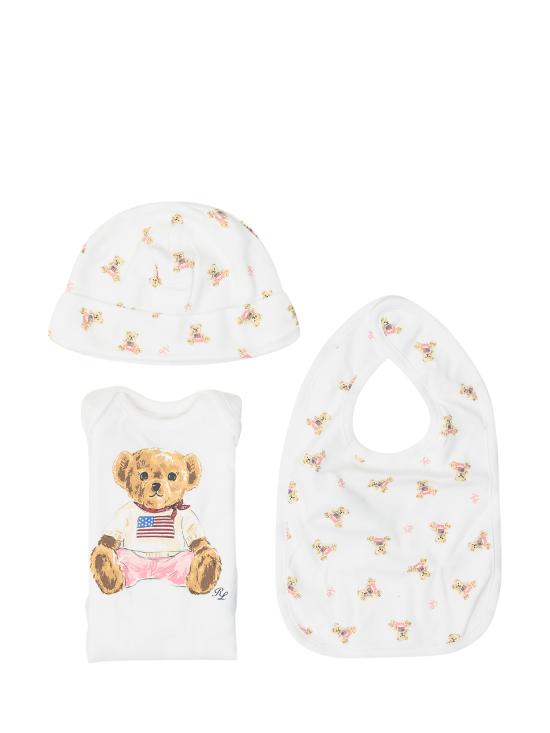 25FW [키즈] 폴로 랄프로렌 캐주얼 세트 320P00760 001 WHITE MULTI