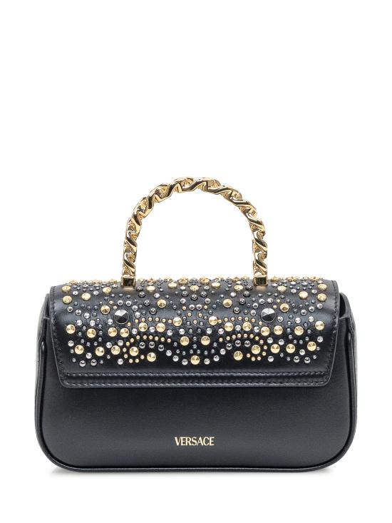 25FW 베르사체 토트백 10134391A16216 1B00O BLACK VERSACE GOLD PALLADIUM - VERSACE