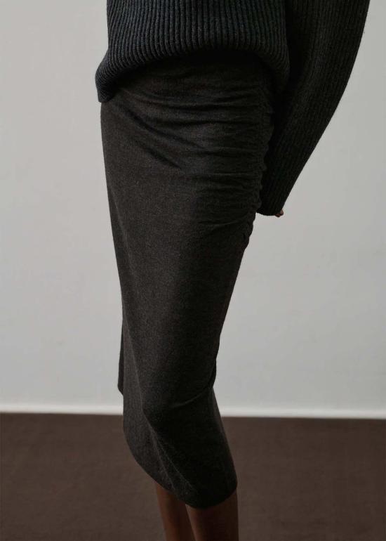  쉐르 미디 스커트 수르 게르티 스커트 마론 - SOEUR