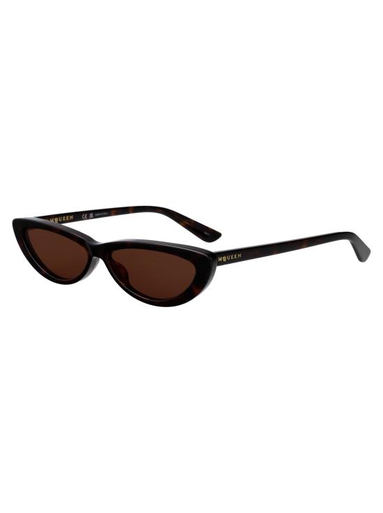 25FW 알렉산더 맥퀸 선글라스 AM0535S 002 havana - ALEXANDER MCQUEEN