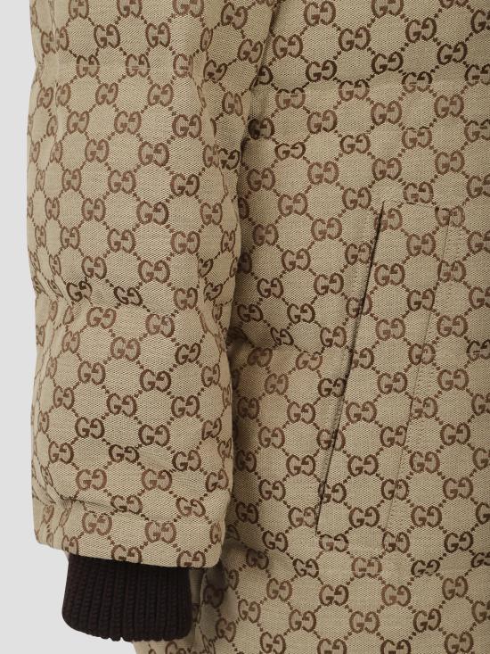 25FW 구찌 캔버스 봄버 자켓  835412ZAF4S 2580 CAMEL EBONY - GUCCI