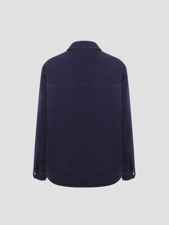 25FW 구찌 리버서블 데님 플란넬 셔츠 835282XDDB6 4447 BLUE MIX - GUCCI