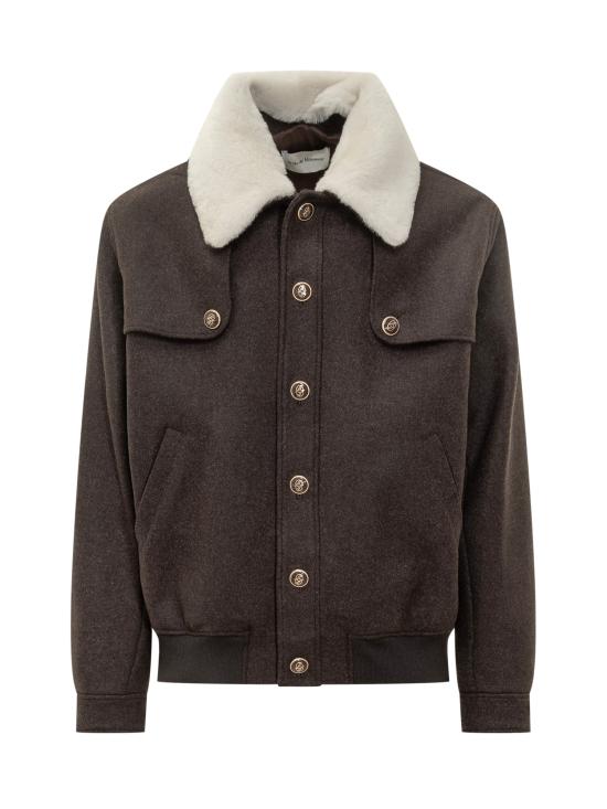 25FW 드롤드무슈 자켓 IJT242WO043 BN BROWN