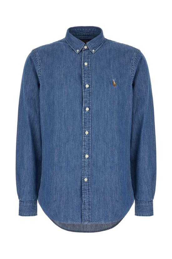 25FW 폴로 랄프로렌 긴팔 셔츠 710548539 001 DENIM SCURO