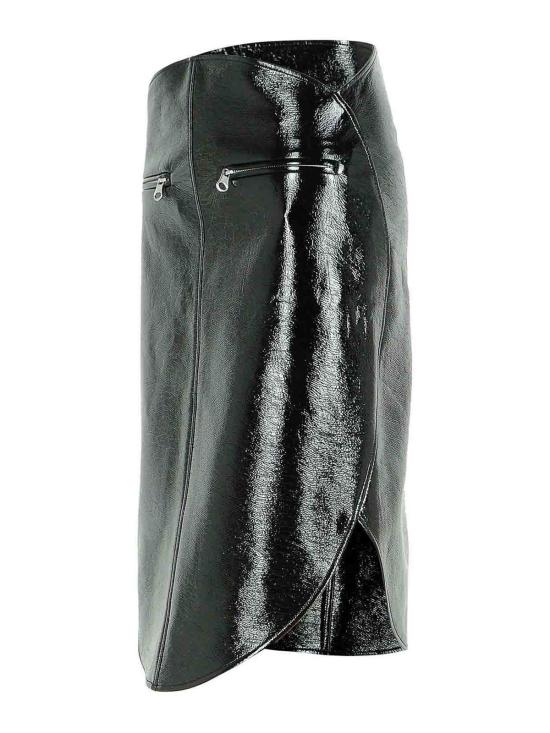 25FW 쿠레쥬 미디 스커트 325CJU303VY00149999 Black - COURREGES