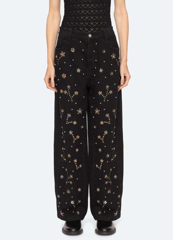  씨뉴욕 데님 팬츠 시 니 에타 진 블랙