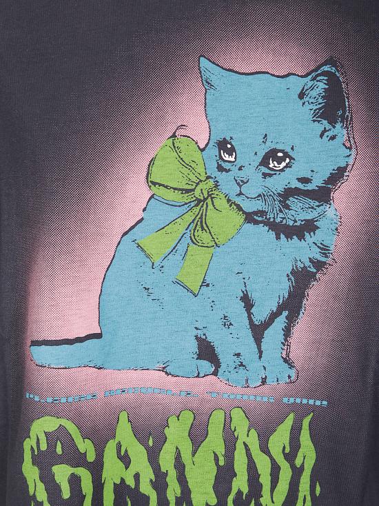 25FW 가니 키티 티셔츠 T4340 252 PHANTOM - GANNI