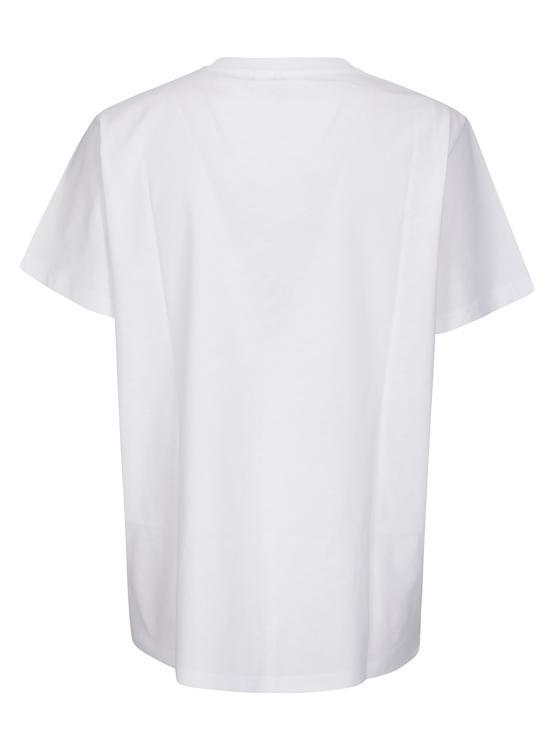 25FW 가니 반팔 티셔츠 T4334 151 Bright White - GANNI