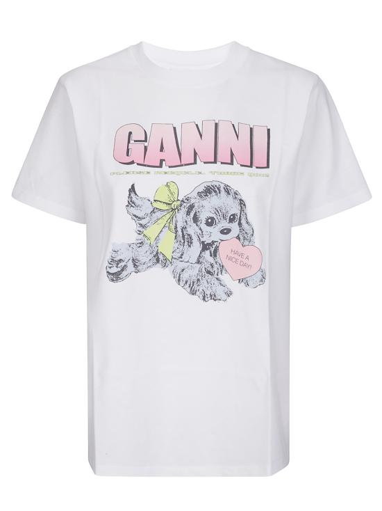 25FW 가니 반팔 티셔츠 T4334 151 Bright White