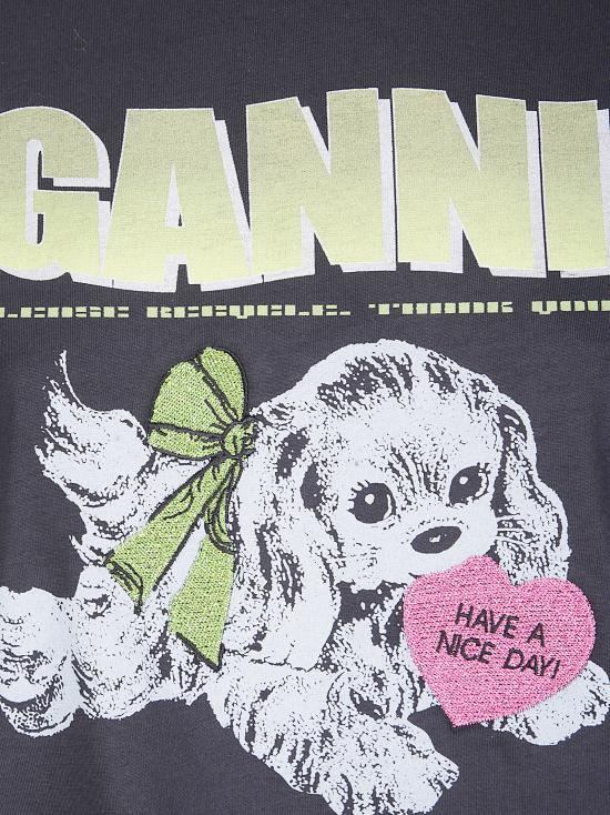 25FW 가니 반팔 티셔츠 T4333 252 PHANTOM - GANNI