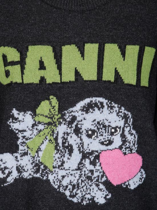 25FW 가니 후드 티셔츠 K2597 252 PHANTOM - GANNI