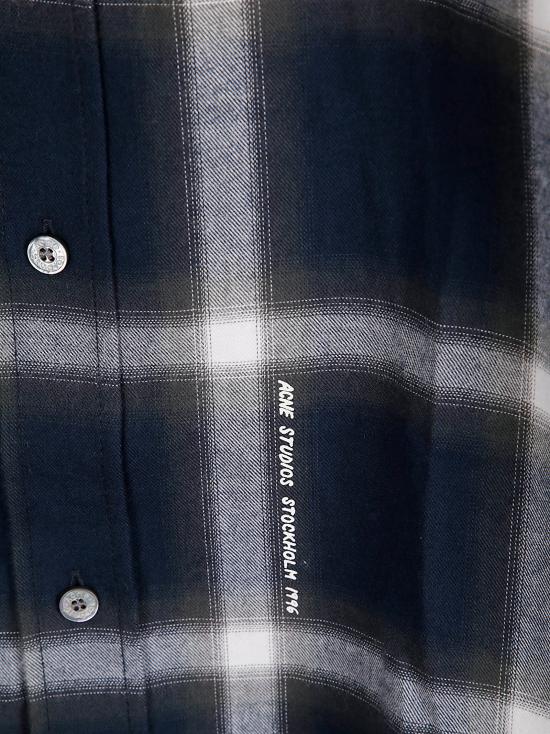 25FW 아크네 스튜디오 셔츠 BB0632 AV7 NAVY MULTI - ACNE STUDIOS
