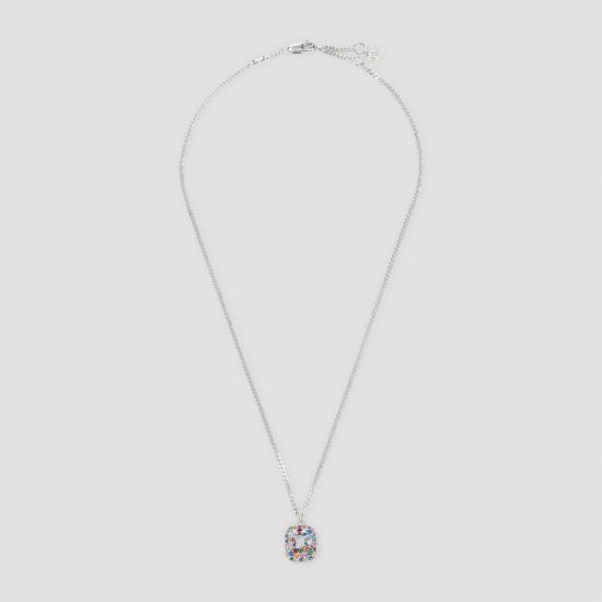 25FW 셀린느 네크리스 461OM6BCZ14AG MULTICOLOR SILVER DOM - CELINE