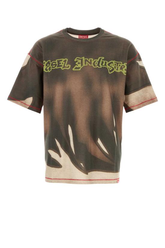 25FW 디젤 반팔 티셔츠 A212300BKBY 7FMA Printed