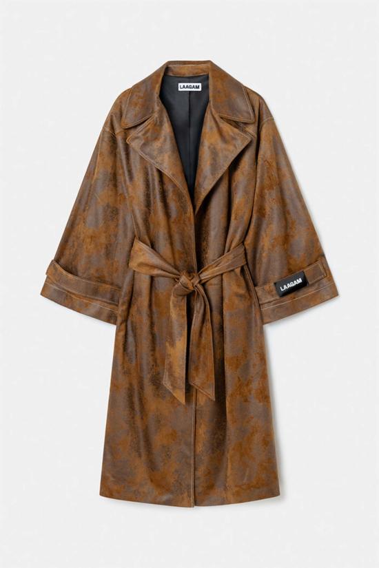  LAAGAM 트렌치 코트 라감 코브라 트렌치코트 브라운 - OTHER BRANDS