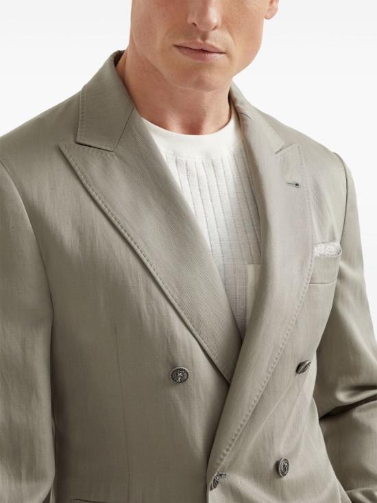25FW 브루넬로 쿠치넬리 수트 자켓 MR4787BBDK C1012 Kaki - BRUNELLO CUCINELLI