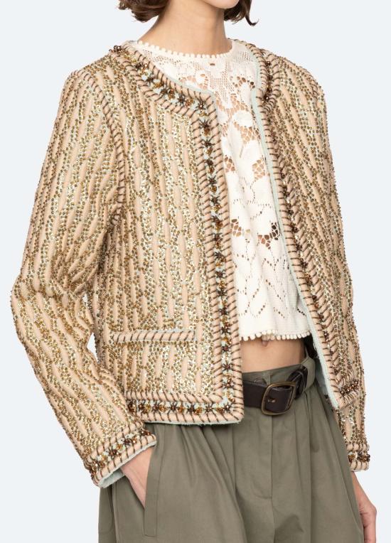  씨뉴욕 자켓 Sea Ny Viviana 재킷 골드 - SEA NY