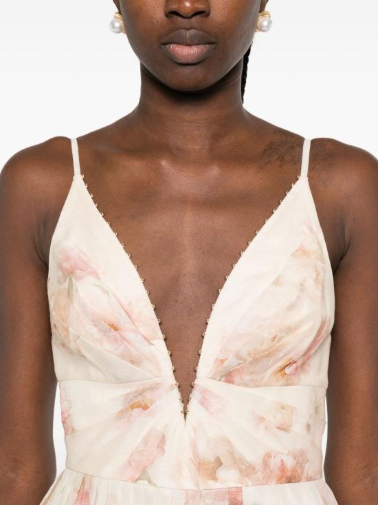 25FW 짐머만 숏 원피스 5302DF251 CPNY Beige - ZIMMERMANN