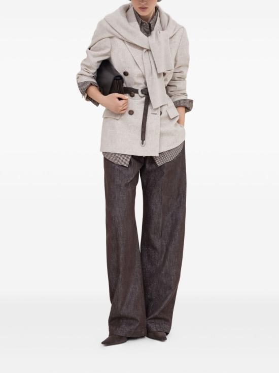 25FW 브루넬로 쿠치넬리 셔츠 MB149MQ206 C001 Brown - BRUNELLO CUCINELLI