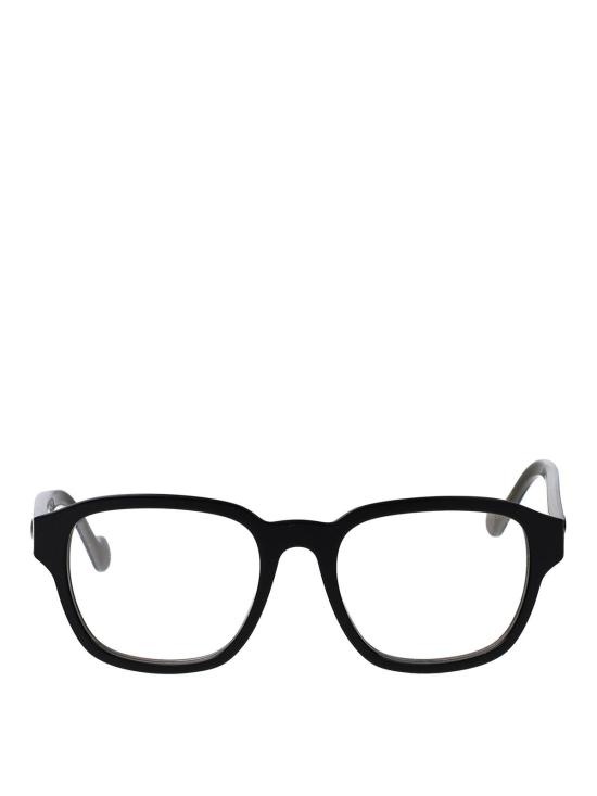 25FW 몽클레어 로고 템플 메탈 프레임 안경 ML5156001 Black