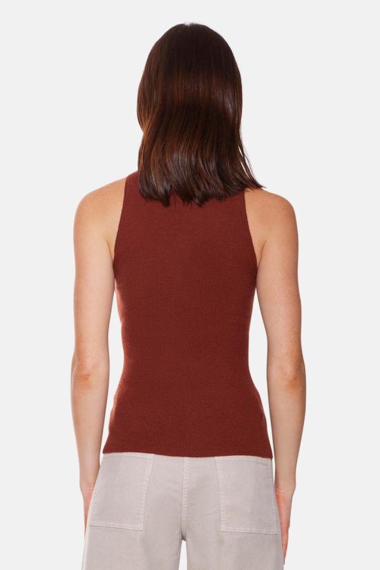  더 타일 클럽 민소매 티셔츠 타일 클럽 테사 캐시미어 탱크 - THE TILE CLUB