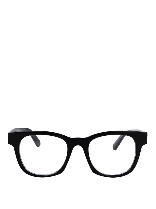 25FW 몽클레어 로고 템플 스퀘어 프레임 안경 ML5121V092 Black