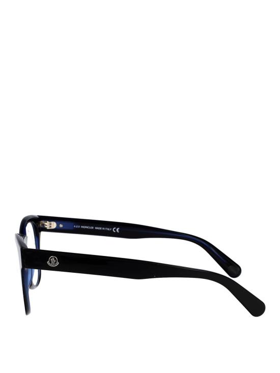 25FW 몽클레어 로고 템플 스퀘어 프레임 안경 ML5121V092 Black - MONCLER