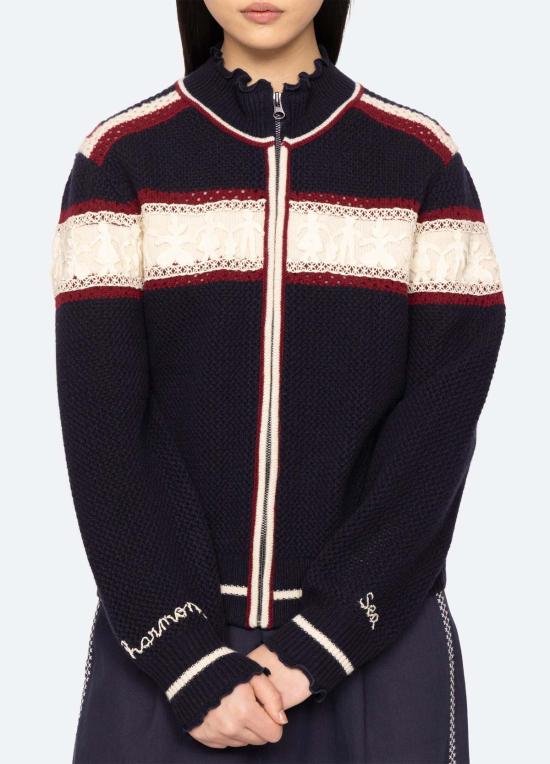  씨뉴욕 가디건 시 나이 헤스터 지퍼 카디건 멀티 - SEA NY