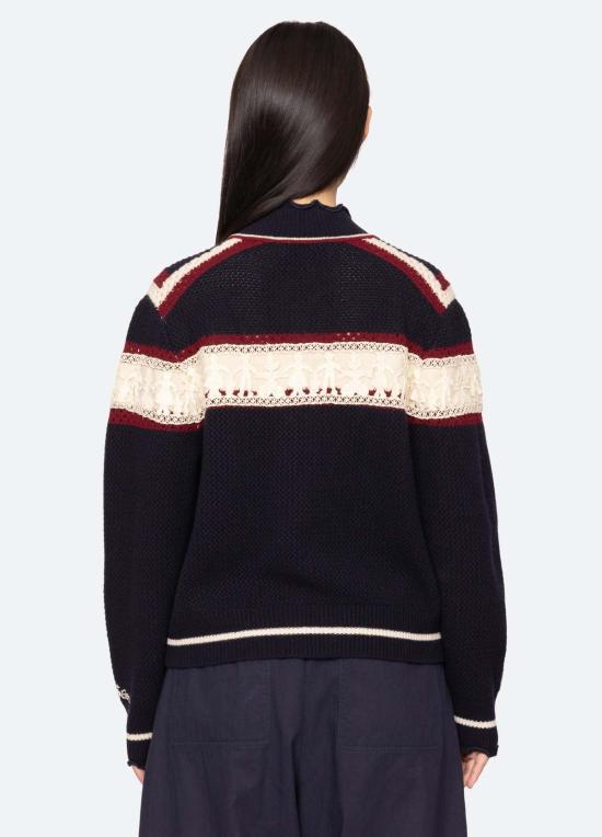  씨뉴욕 가디건 시 나이 헤스터 지퍼 카디건 멀티 - SEA NY