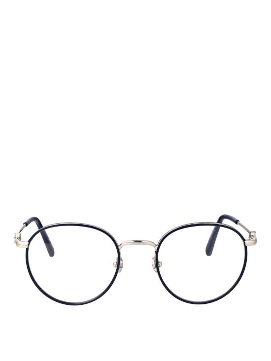 25FW 몽클레어 로고 템플 스퀘어 프레임 안경 ML5135016 Black