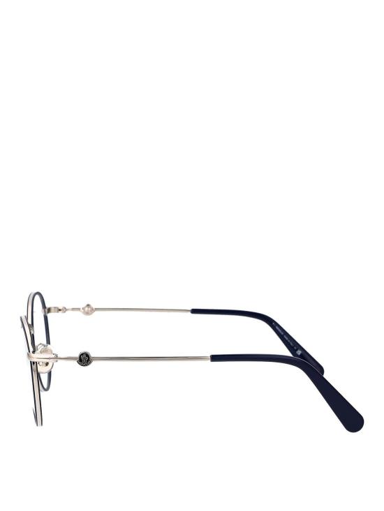 25FW 몽클레어 로고 템플 스퀘어 프레임 안경 ML5135016 Black - MONCLER