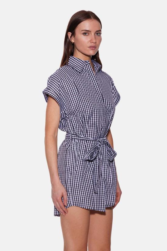  더 타일 클럽 숏 원피스 타일 클럽 메이드스톤 미니 셔츠 드레스 - THE TILE CLUB