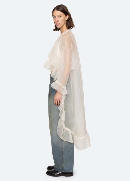  씨뉴욕 블라우스 시 나이 코넬리아 탑 크림 - SEA NY